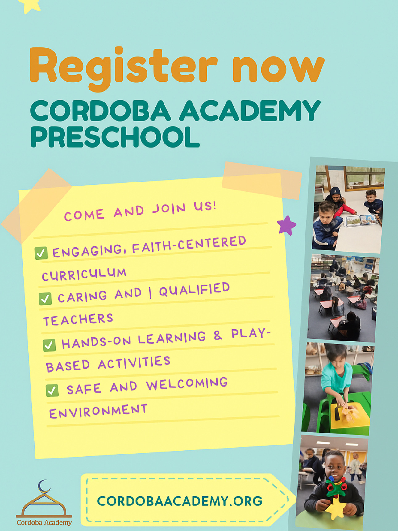Cordoba Academy Pre-School Application
